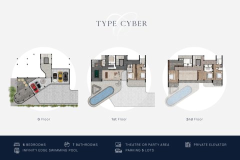 Chalet de 6 dormitorios en Hua Hin, Tailandia № 170040 - foto 18