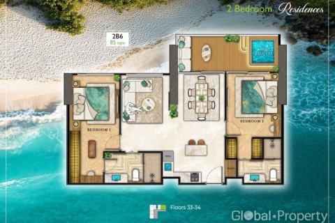 Condominio de 2 dormitorios en Pattaya, Tailandia № 163954 - foto 30