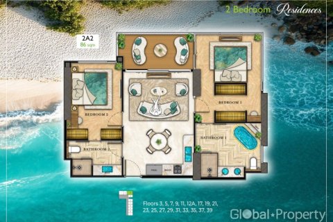 Condominio de 2 dormitorios en Pattaya, Tailandia № 163954 - foto 26