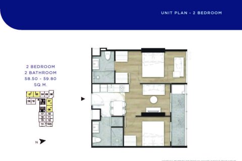Eigentumswohnung in Pattaya, Thailand, 2 Schlafzimmer  № 165504 - Foto 17