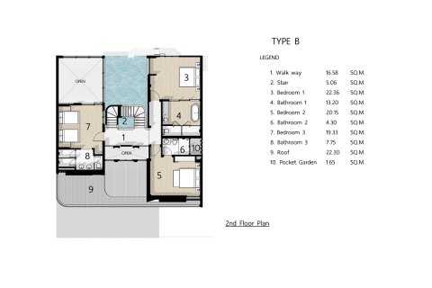 Chalet de 4 dormitorios en Bang Lamung, Tailandia № 165505 - foto 24