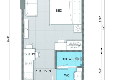 Condominio de 1 dormitorio en Bang Lamung, Tailandia № 203614 - foto 19