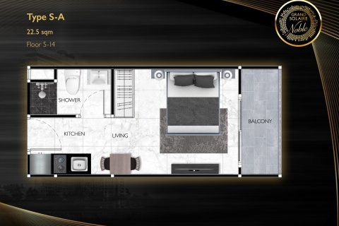 Condominio de 1 dormitorio en Pattaya, Tailandia № 203615 - foto 11
