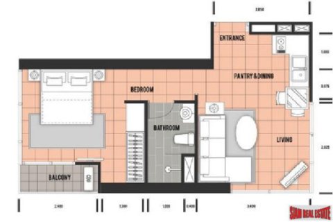 Apartamento de 1 dormitorio en Pattaya, Tailandia № 202958 - foto 4