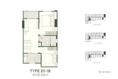 Condominio de 2 dormitorios en Phaya Thai, Bangkok, Tailandia № 170090 - foto 13