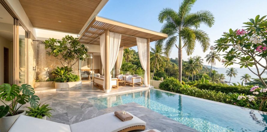 Villa à Ko Samui, Thaïlande 2 chambres № 233423