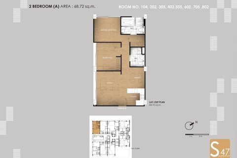 Condominio de 2 dormitorios en Bangkok, Tailandia № 157514 - foto 2