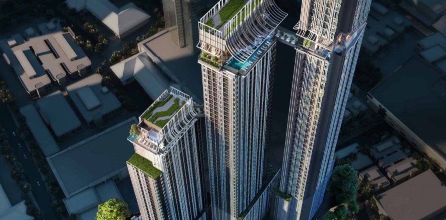 Condo à Bangkok, Thaïlande, 2 chambres № 165947