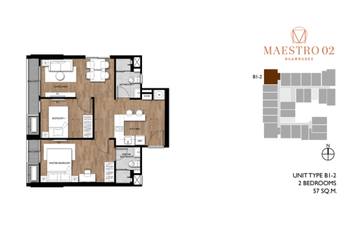 Condominio de 1 dormitorio en Bangkok, Tailandia № 183087 - foto 12