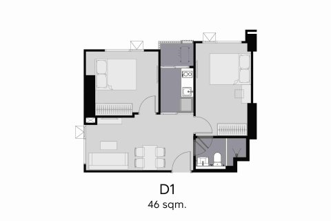 Condominio de 2 dormitorios en Bangkok, Tailandia № 208808 - foto 9