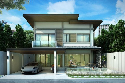 Condo à Chon Buri, Thaïlande, 3 chambres à Zensiri Midtown Villas  № 75417
