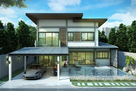 Condo à Chon Buri, Thaïlande, 5 chambres à Zensiri Midtown Villas  № 82174