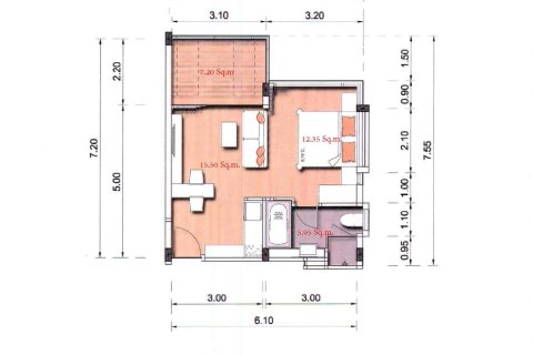 Condo sur Nai Yang, Thaïlande, 1 chambre  № 166856 - photo 11