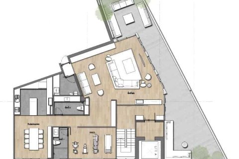 Condo à Bangkok, Thaïlande, 3 chambres № 166858