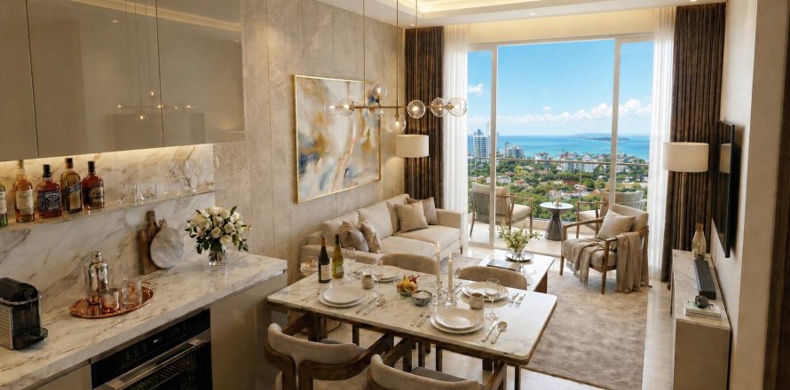 Wohnung in Pattaya, Thailand 2 Zimmer № 176765