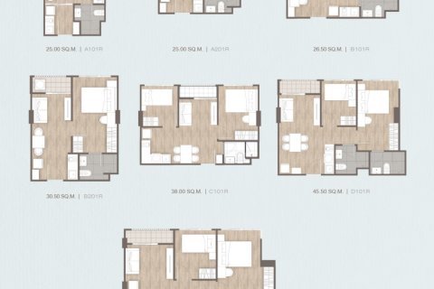 Eigentumswohnung in Bangkok, Thailand, 2 Schlafzimmer № 222615 - Foto 15