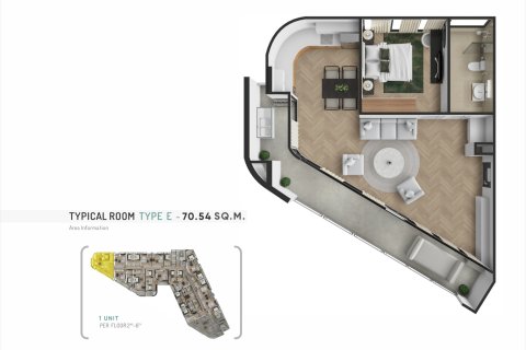 Condominio de 1 dormitorio en Bang Tao, Tailandia № 165420 - foto 13