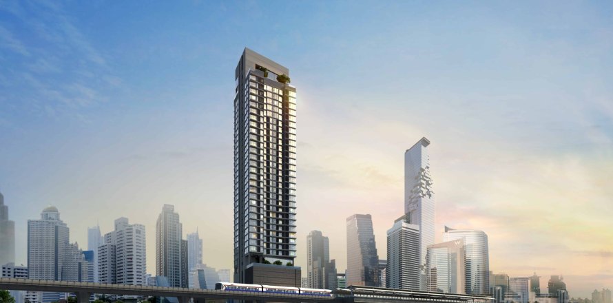 Condominio de 2 dormitorios en Sathon, Bangkok, Tailandia № 166403