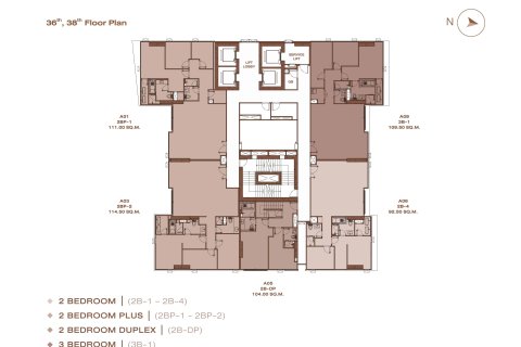 Condominio de 2 dormitorios en Sathon, Bangkok, Tailandia № 166403 - foto 12