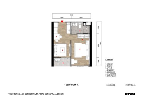 Condominio de 1 dormitorio en Layan Beach, Tailandia № 166399 - foto 14
