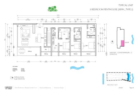 Condo sur Layan Beach, Thaïlande, 3 chambres № 166193 - photo 13