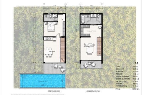 Chalet de 4 dormitorios en Ko Samui, Tailandia № 170044 - foto 18