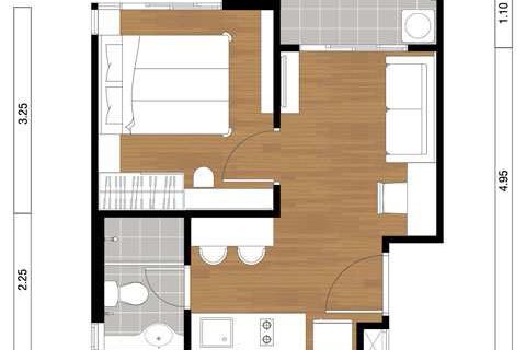Condo à Pattaya, Thaïlande, 1 chambre  № 204494