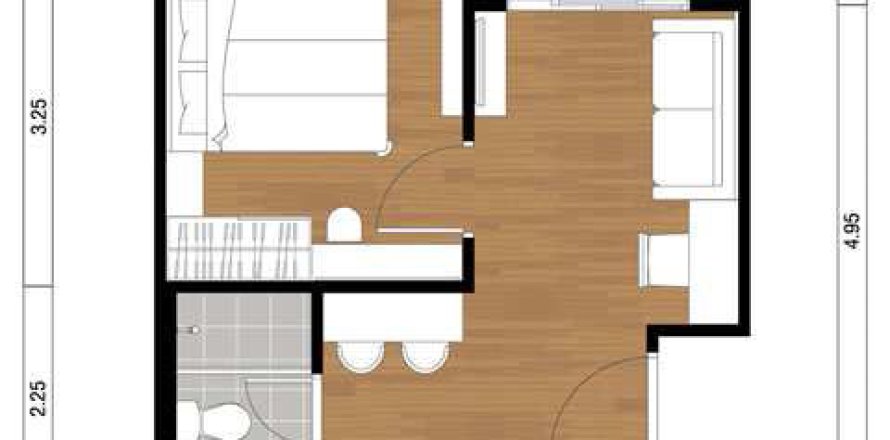 Condominio de 1 dormitorio en Pattaya, Tailandia № 204494