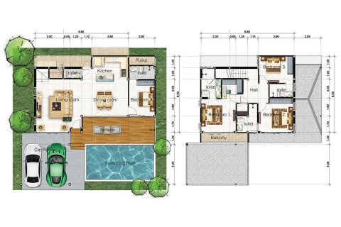 Chalet de 4 dormitorios en Bang Lamung, Tailandia № 165571 - foto 16