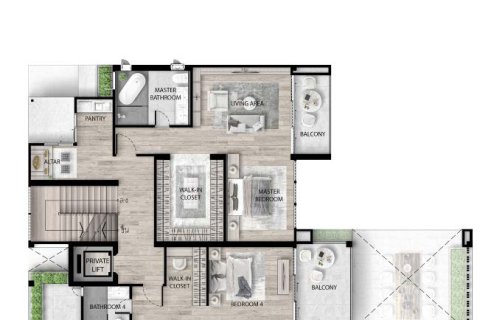Chalet de 5 dormitorios en Bang Lamung, Tailandia № 165572 - foto 17