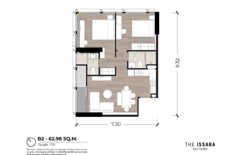 Condo in Sathon, Bangkok, Thailand, 2 bedrooms № 166383 - photo 12