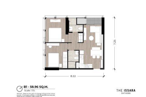 Condominio de 2 dormitorios en Sathon, Bangkok, Tailandia № 166384 - foto 13