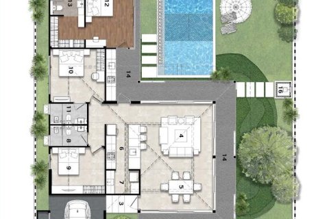 Villa auf Nai Yang, Thailand 3 Schlafzimmer № 165317 - Foto 10