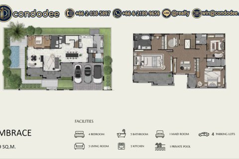 Haus in Lat Phrao, Bangkok, Thailand 5 Schlafzimmer № 149683 - Foto 3