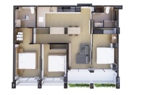 Condominio de 3 dormitorios en Layan Beach, Tailandia № 166138 - foto 10
