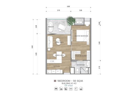 Condominio de 1 dormitorio en Kata, Tailandia № 166479 - foto 10