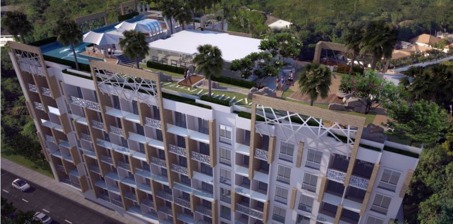 Condominio de 1 dormitorio en Pattaya, Tailandia en Water Park № 204561