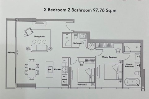 Eigentumswohnung in Bangkok, Thailand, 2 Schlafzimmer  № 143214 - Foto 10