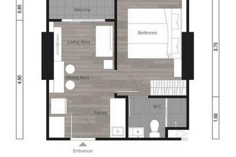 Eigentumswohnung in Watthana, Bangkok, Thailand, 1 Schlafzimmer № 200578 - Foto 8