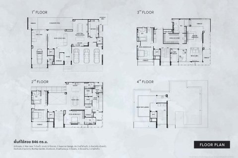 Chalet de 4 dormitorios en Lat Phrao, Bangkok, Tailandia № 165449 - foto 20