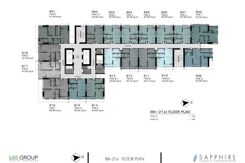 Condominio de 3 dormitorios en Bangkok, Tailandia № 165451 - foto 23