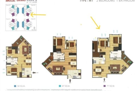 Condo in Huai Khwang, Bangkok, Thailand, 2 bedrooms № 161901 - photo 21