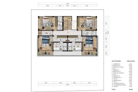 Chalet de 4 dormitorios en Chalong, Tailandia № 166775 - foto 10