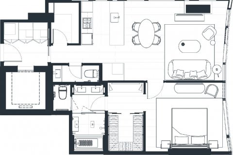 Condominio de 1 dormitorio en Pathum Wan, Bangkok, Tailandia № 133867 - foto 10