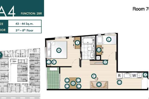 Condo in Bangkok, Thailand, 2 bedrooms  № 166569 - photo 14