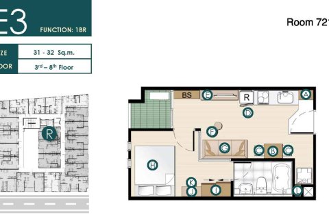 Condominio de 1 dormitorio en Bangkok, Tailandia № 166568 - foto 10