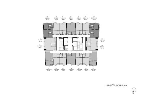 Condo à Bangkok, Thaïlande, 1 chambre № 166815 - photo 11