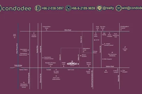 Eigentumswohnung in Sathon, Bangkok, Thailand, 1 Schlafzimmer № 220543 - Foto 5