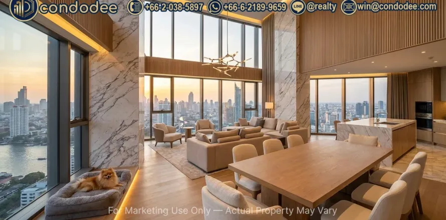 Eigentumswohnung in Sathon, Bangkok, Thailand, 3 Schlafzimmer  № 220542