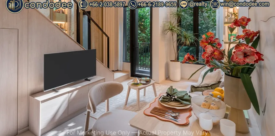 Condo à Khlong San, Bangkok, Thaïlande, 2 chambres № 220545